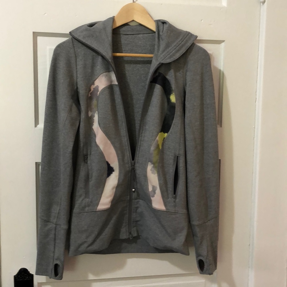 Lululemon In Stride Jacket Watercolor Citron